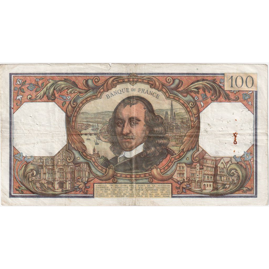 Francja, 100 Francs, Corneille, 1970-11-05, H.513, VF(20-25)