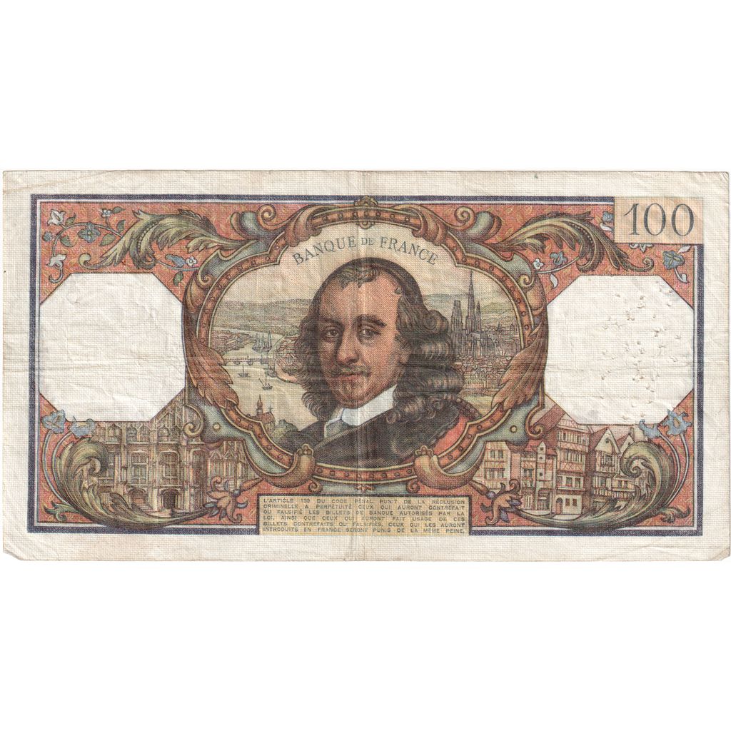 Francja, 100 Francs, Corneille, 1971-10-07, P.590, VF(20-25)