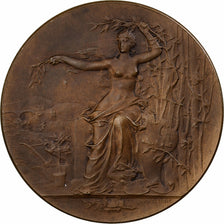 Francja, medal, Femme nue Assise, Brązowy, Desaide, AU(55-58)