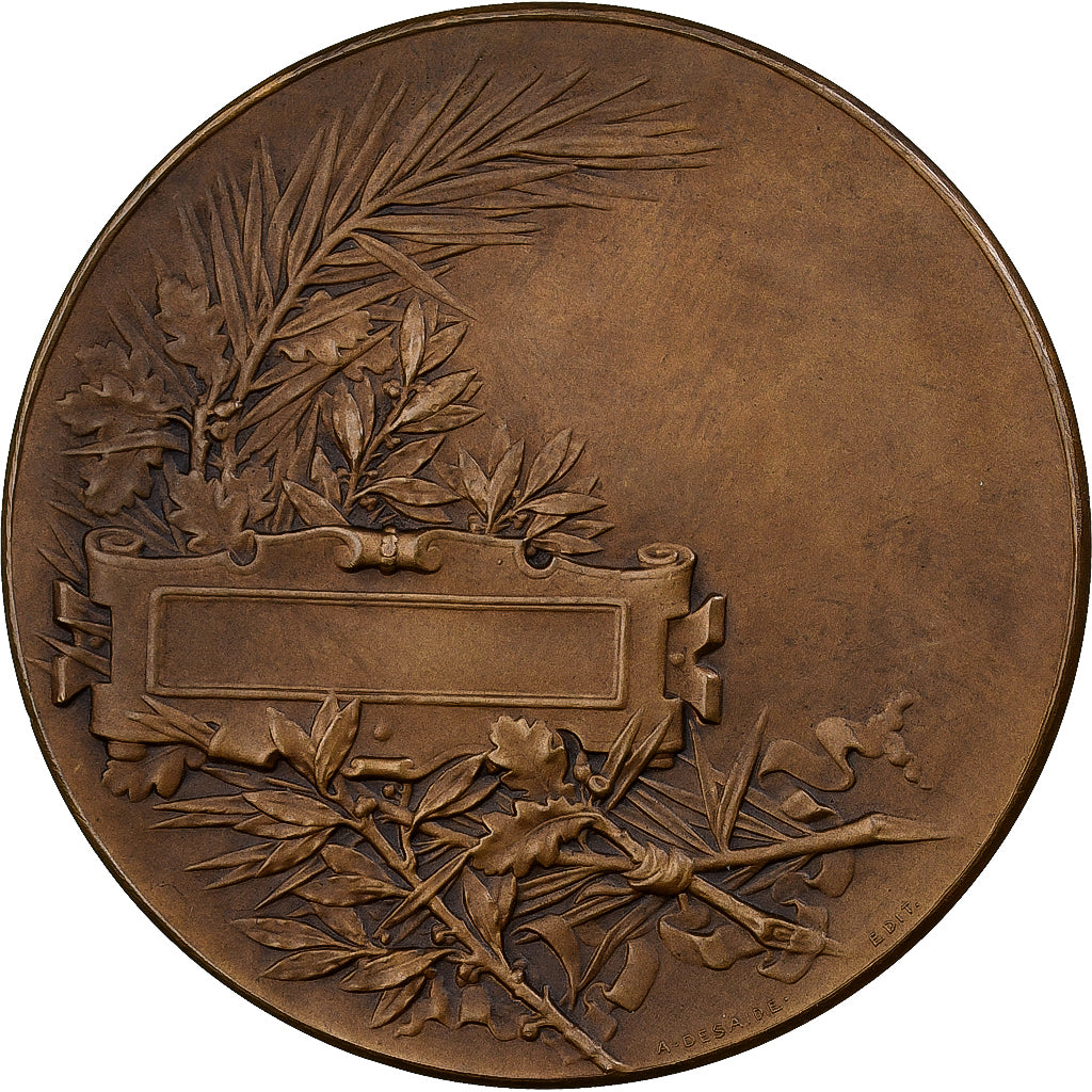 Francja, medal, Femme nue Assise, Brązowy, Desaide, AU(55-58)