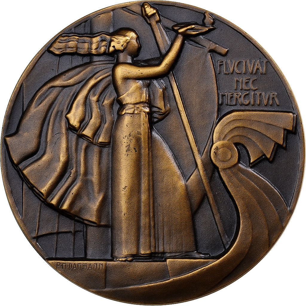 Francia, medalla, Sanatorium des cheminots de Paris, 1936, Bronce, Parbel, EBC