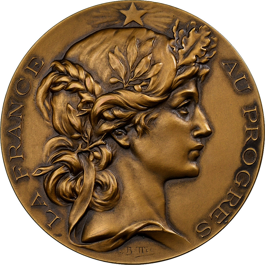 Frankrijk, Medaille, Société d'Encouragement au Progrès, Bronzen, Bottée, PR