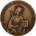 Francja, medal, Sainte Catherine patronne des études, 1938, Brązowy, Marey