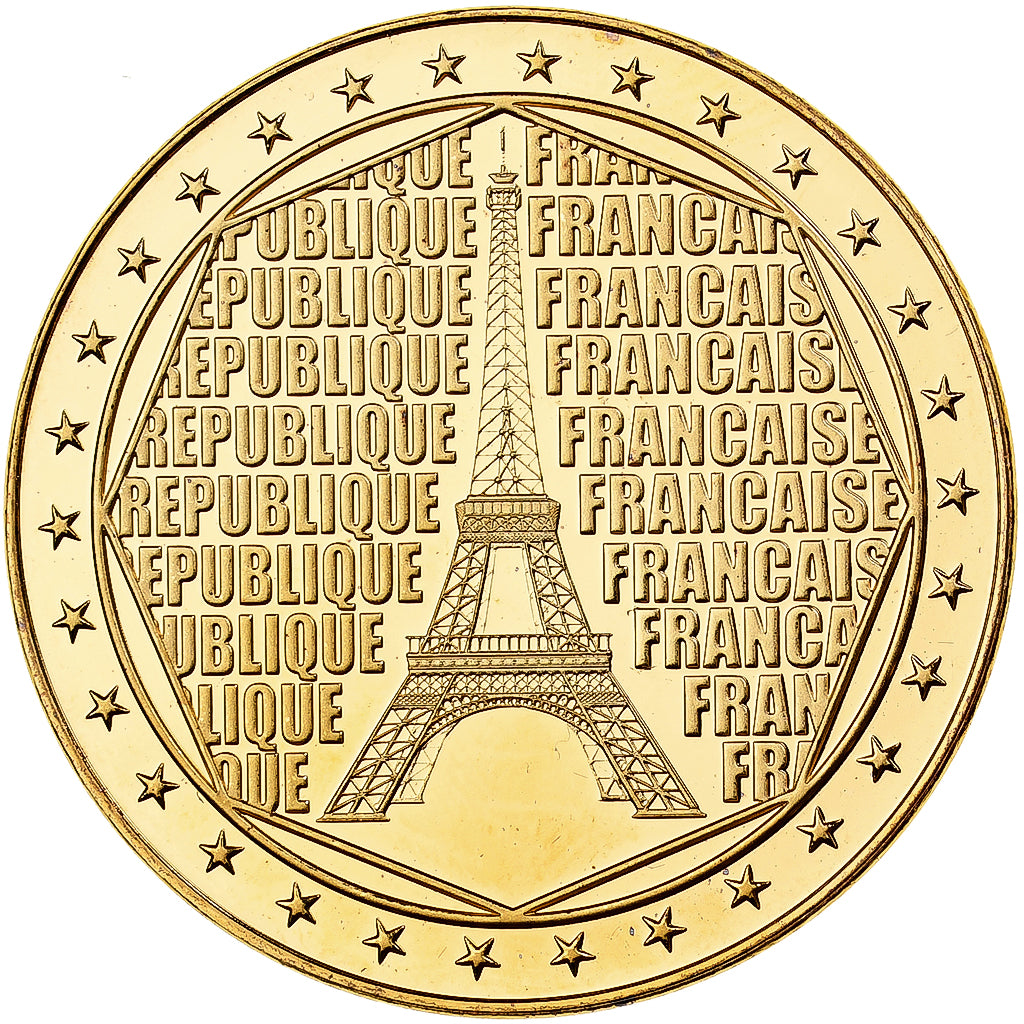 France, Medal, Tour Eiffel, Copper Gilt, AU(55-58)