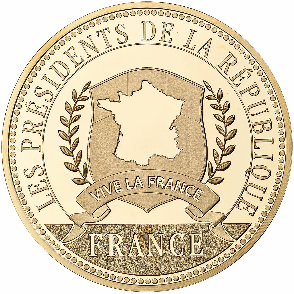 Frankrijk, Medaille, Les Présidents de la République, Jacques Chirac, Copper