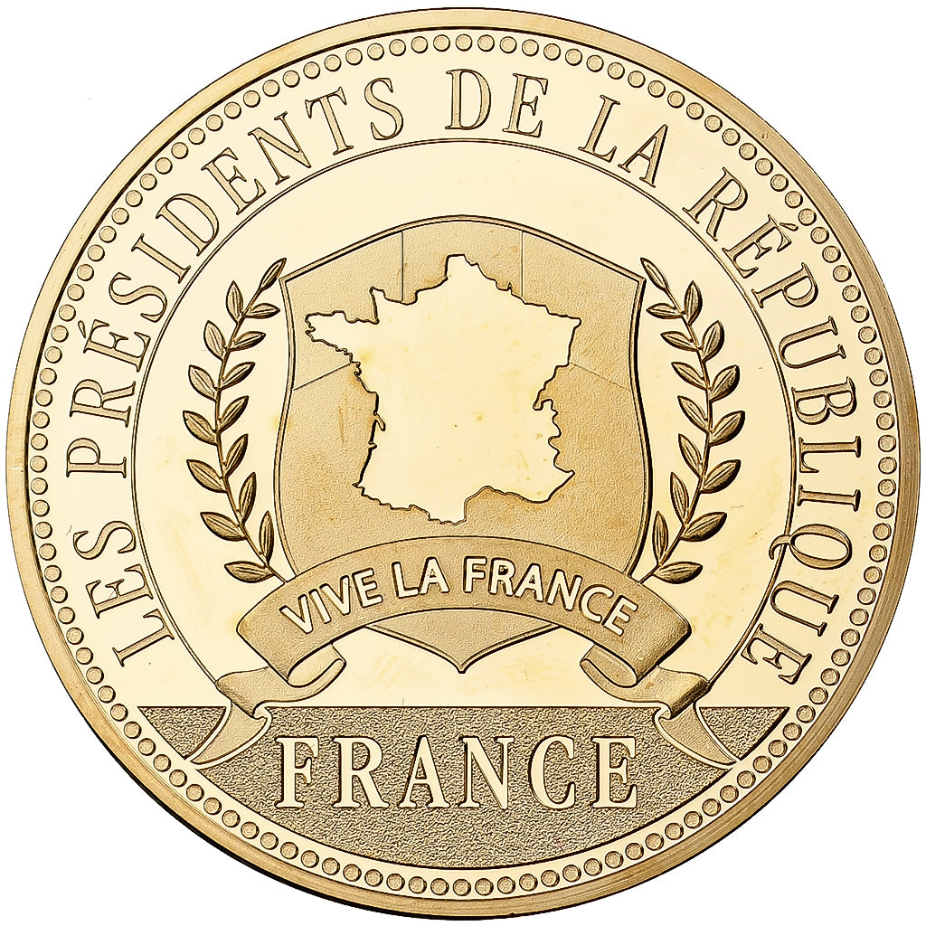 França, medalha, Les Présidents de la République, Charles De Gaulle, Cobre