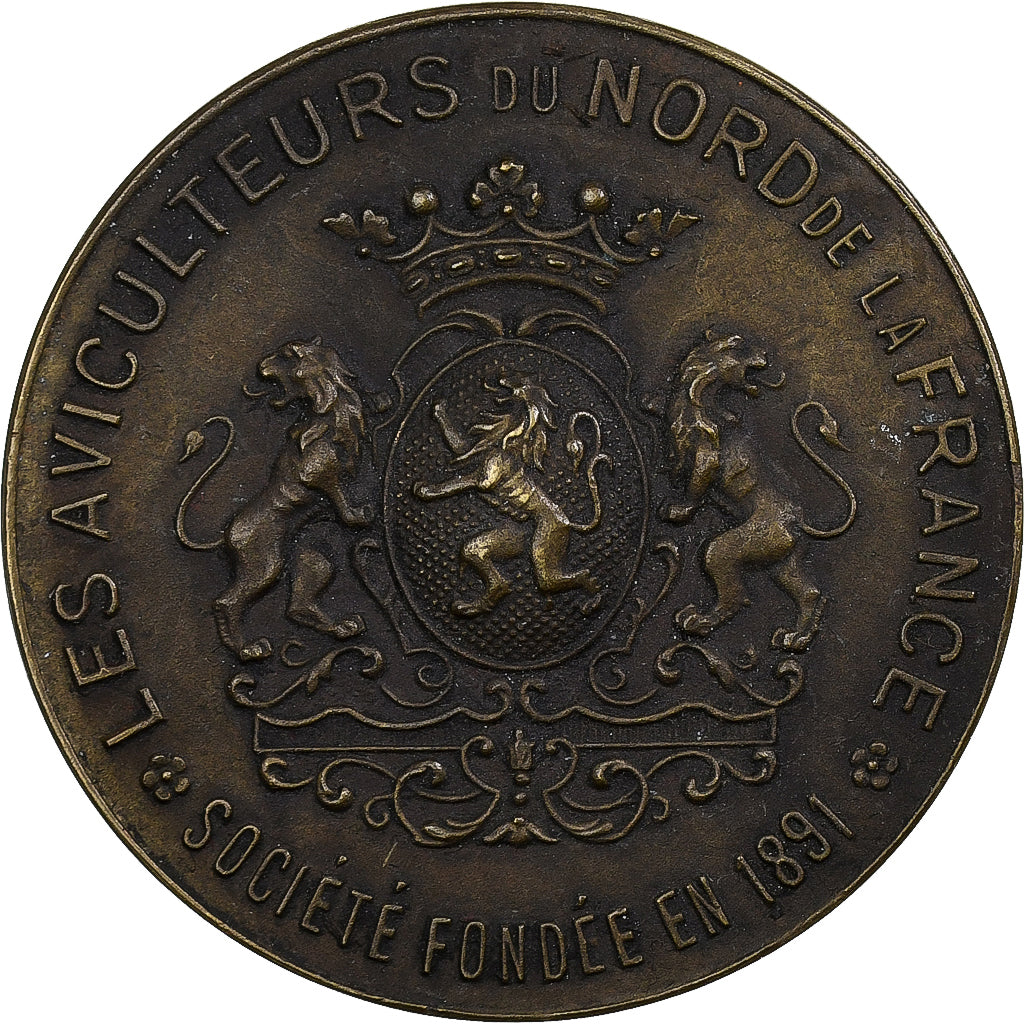 Francja, medal, Les Aviculteurs du Nord de la France, Brązowy, AU(55-58)