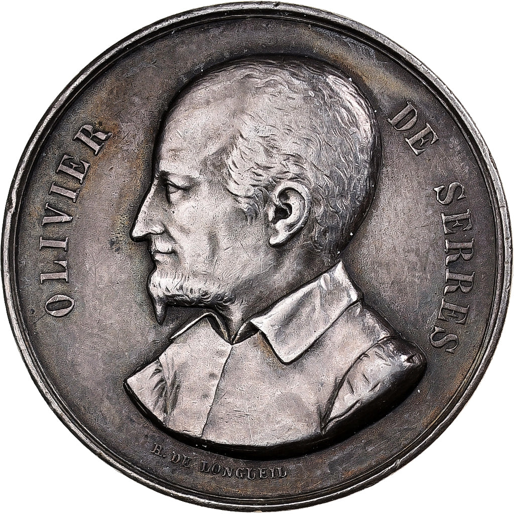 Francja, medal, Comice Agricole de Laôn, Olivier de Serres, Srebro, De