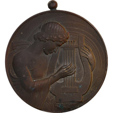 France, Médaille, Concours international de musique de Lille, 1953, Bronze, TTB