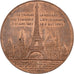 France, Medal, Souvenir d'Ascension de la Tour Eiffel, 1889, Copper, AU(50-53)