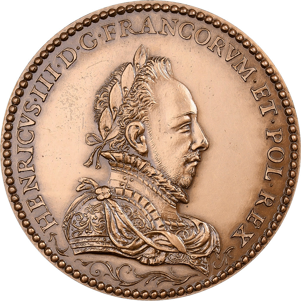 Francia, medaglia, Henri III, création de l'Ordre du Saint-Esprit, Bronzo, SPL