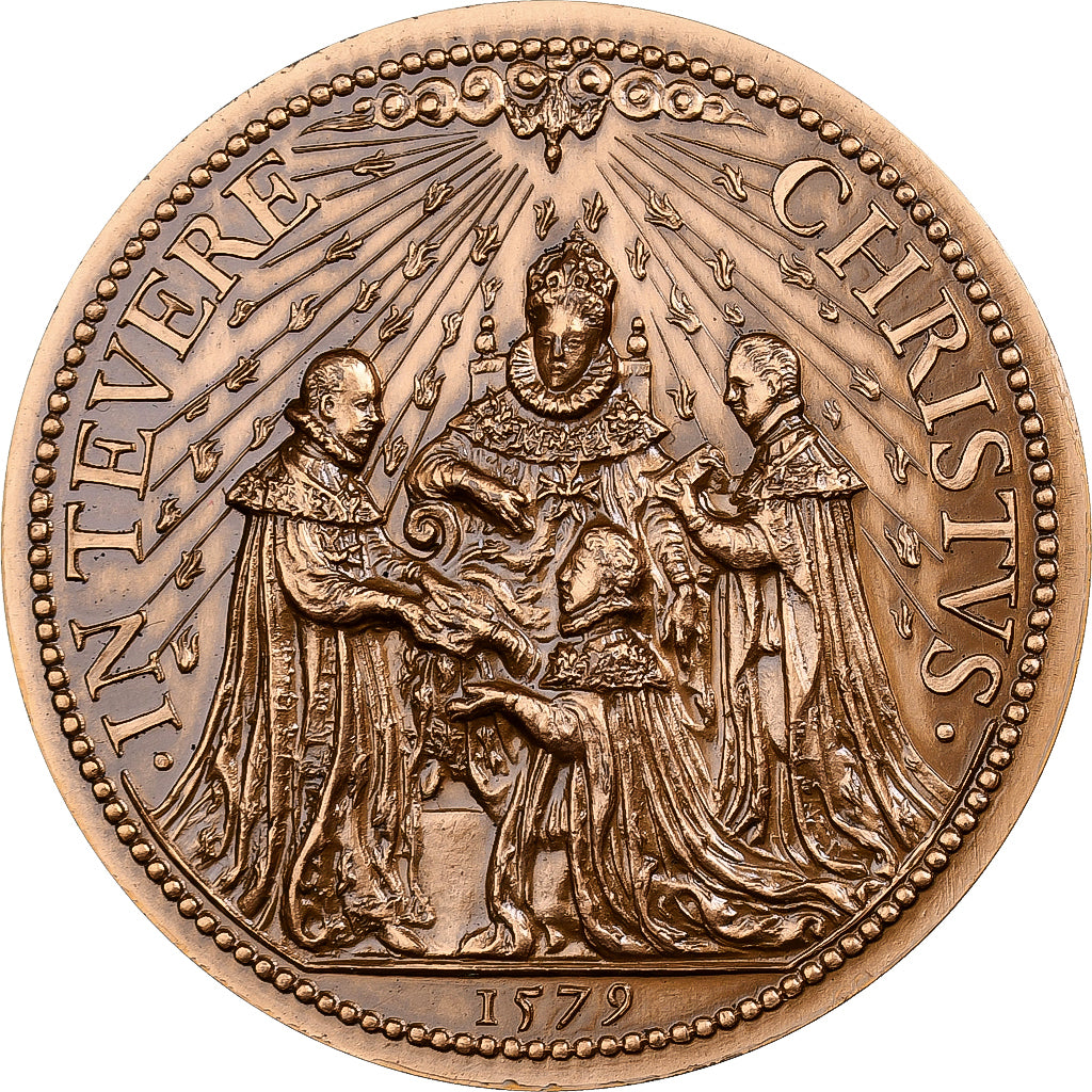 Francia, medaglia, Henri III, création de l'Ordre du Saint-Esprit, Bronzo, SPL