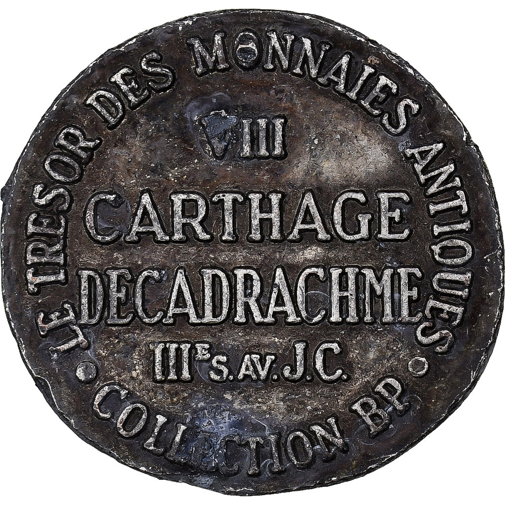 France, Token, Collection BP, Décadrachme Carthage, 1970, Zamak, EF(40-45)