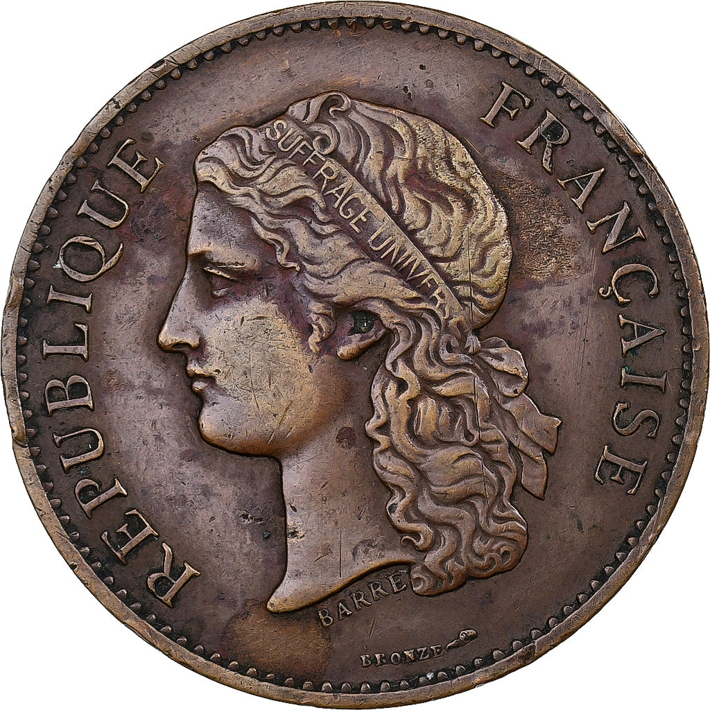 France, Medal, Centenaire de 1789, Exposition universelle, 1889, Bronze, Barre