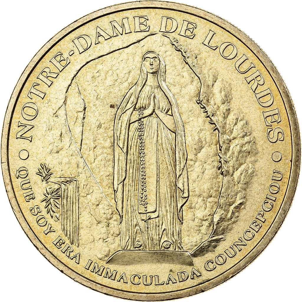 France, Medal, Sanctuaire de Notre dame de Lourdes, Copper-nickel Aluminium