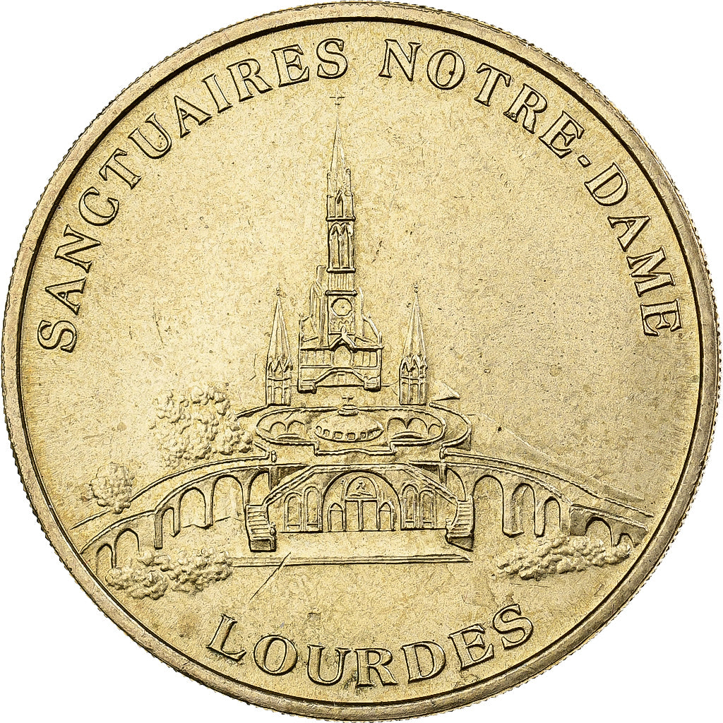 France, Medal, Sanctuaire de Notre dame de Lourdes, Copper-nickel Aluminium