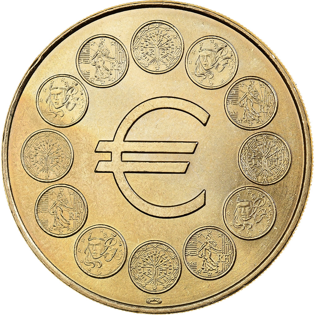 France, Medal, SEDAO L'€URO VAUT 6,55957 FRANCS, 1998, Copper-nickel