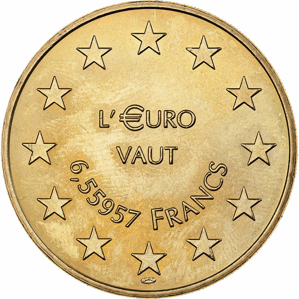 France, Medal, SEDAO L'€URO VAUT 6,55957 FRANCS, 1998, Copper-nickel