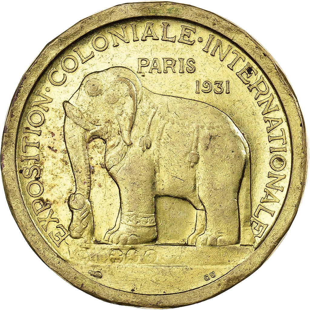 France, Medal, Exposition Coloniale Internationale, Paris, Asie, 1931, Copper