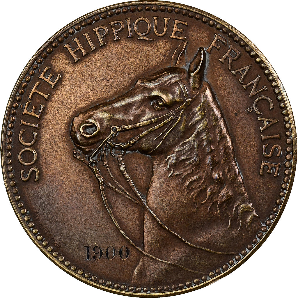 Francia, medalla, Société Hippique française, Equitation, Paris, 1900