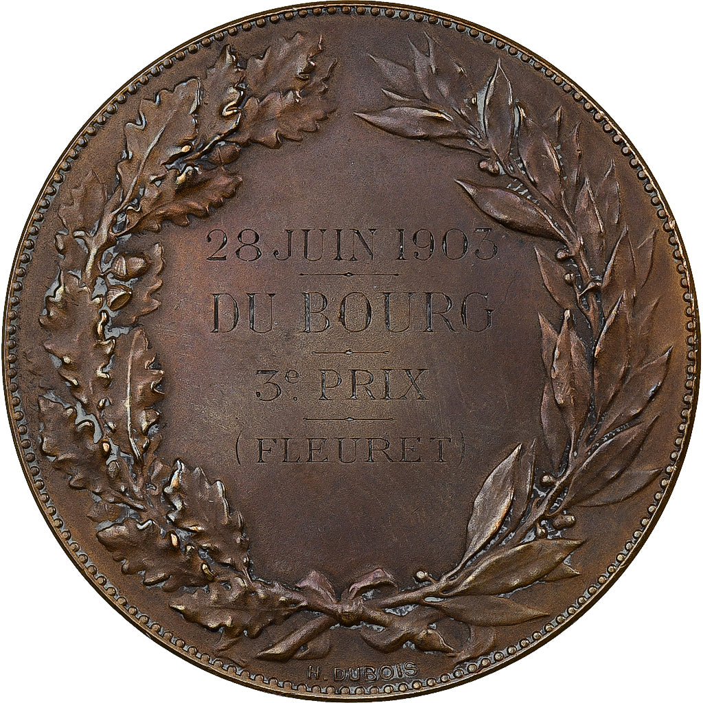 Frankreich, Medaille, Prix de Fleuret, 1903, Bronze, Dubois.H, VZ