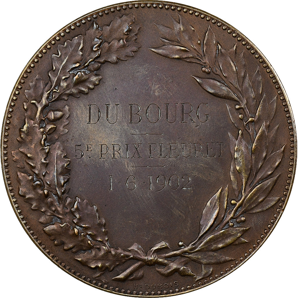 Frankreich, Medaille, Prix de Fleuret, 1902, Bronze, Dubois.H, VZ