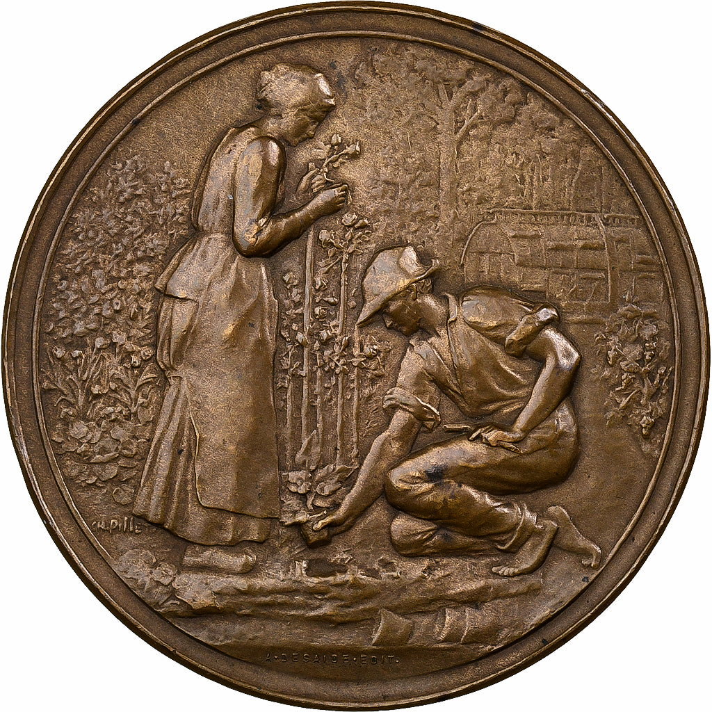 Frankreich, Medaille, Amicale horticole de St Maur des Fosses, 1902, Bronze