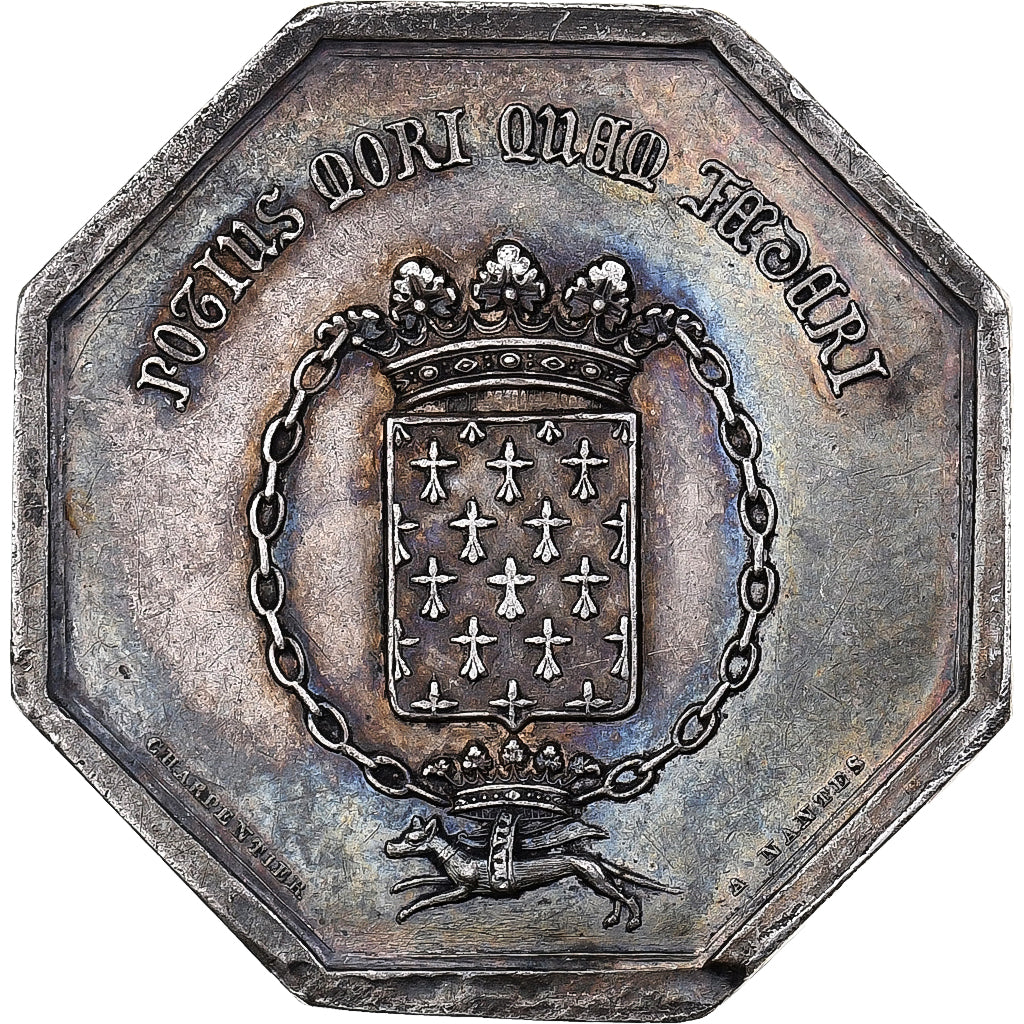Francia, medalla, Assurances mutuelles contre l’incendie de Nantes, 1842