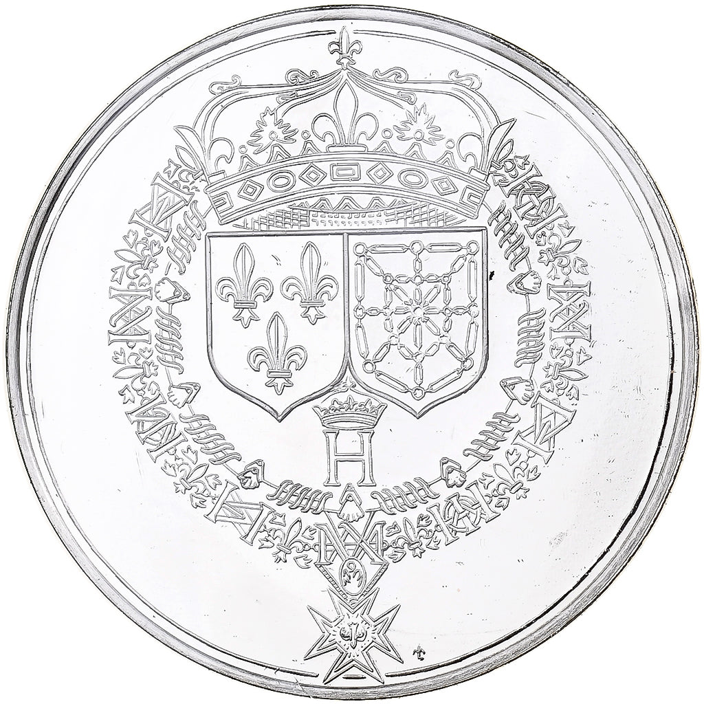 Francja, medal, Les Rois de France,  Henri IV, Srebro, MS(63)