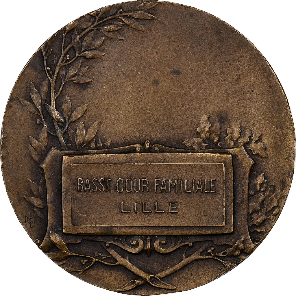 França, medalha, Basse-cour Familiale, Lille, Bronze, AU(50-53)