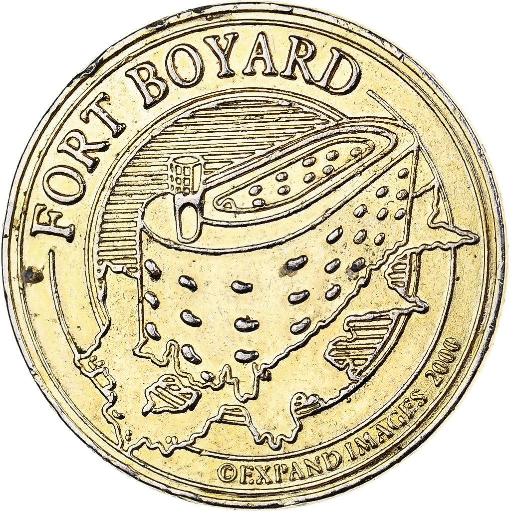 Frankrijk, Token, Fort Boyard, Copper-nickel Aluminium, PR