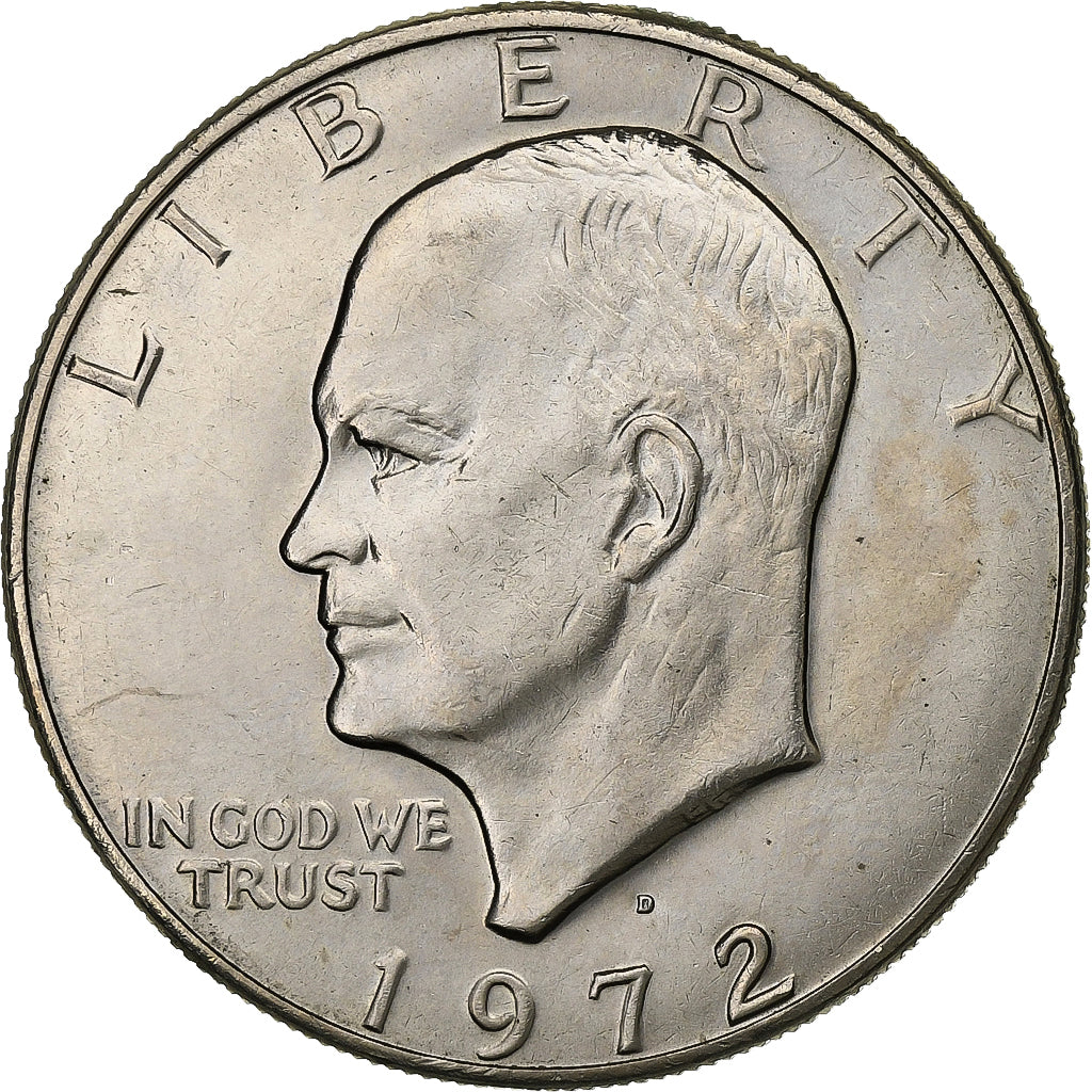 Estados Unidos da América, Dollar, Eisenhower Dollar, 1972, Denver, Cobre