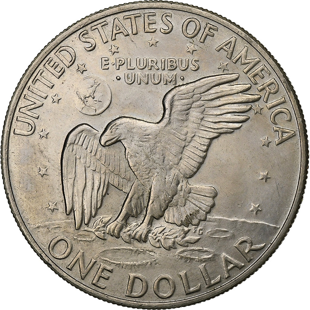Stati Uniti, Dollar, Eisenhower Dollar, 1972, Denver, Rame ricoperto in