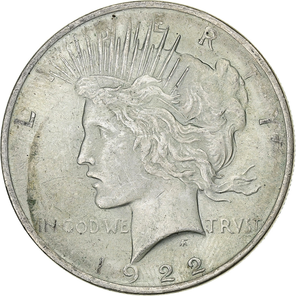 Vereinigte Staaten, Dollar, Peace Dollar, 1922, Philadelphia, Silber, SS+