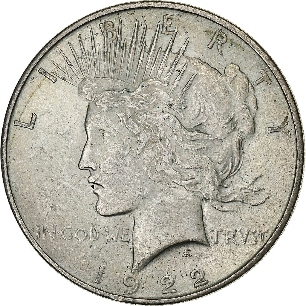 Estados Unidos da América, Dollar, Peace Dollar, 1922, Philadelphia, Prata