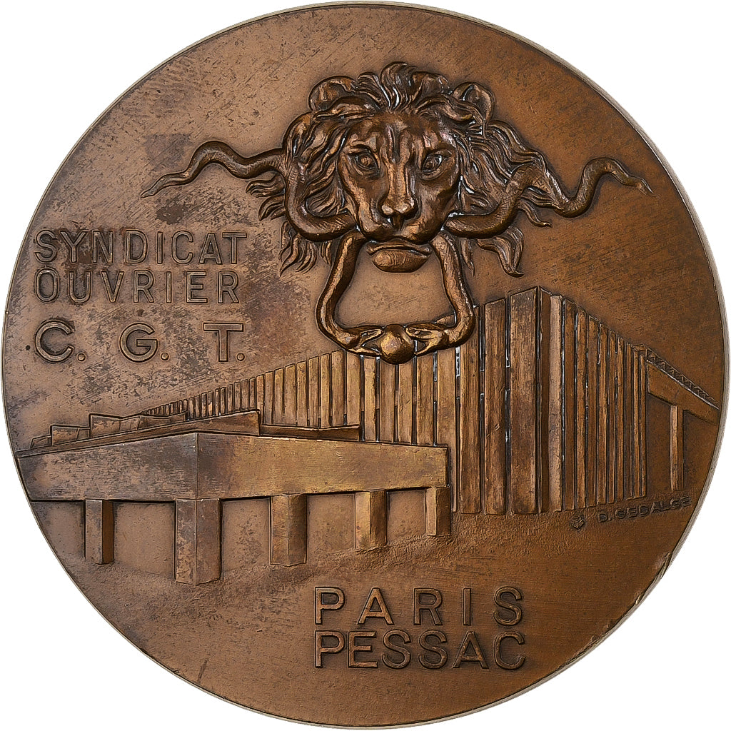 Francia, medaglia, Syndicat des Ouvriers des Monnaies et Médailles, 1980