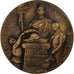 Francia, medalla, Aux Maitres Morts pour la France, Trouville, 1918, Bronce, MBC