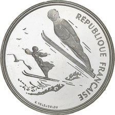 Francia, 100 Francs, Albertville - Saut à ski, 1991, MDP, Argento, SPL, KM:995