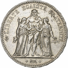 France, 5 Francs, Hercule, 1876, Paris, Silver, AU(55-58), KM:820