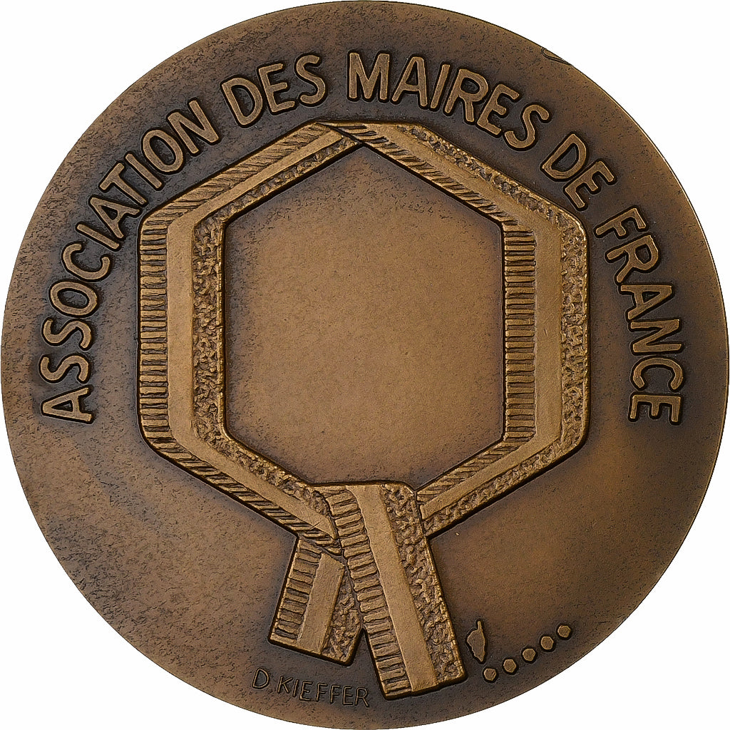 Francia, medaglia, Association des Maires de France, 1984, Bronzo, Kieffer, SPL