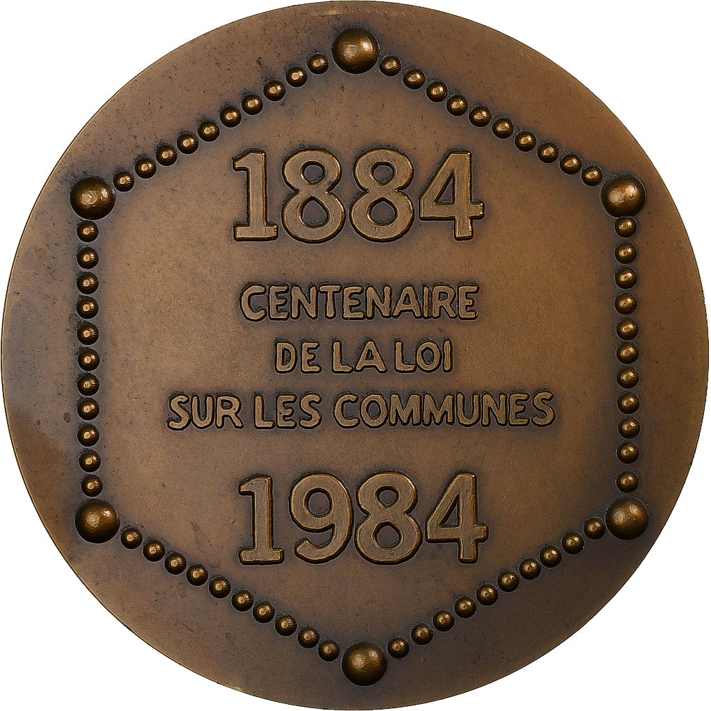 Francia, medaglia, Association des Maires de France, 1984, Bronzo, Kieffer, SPL
