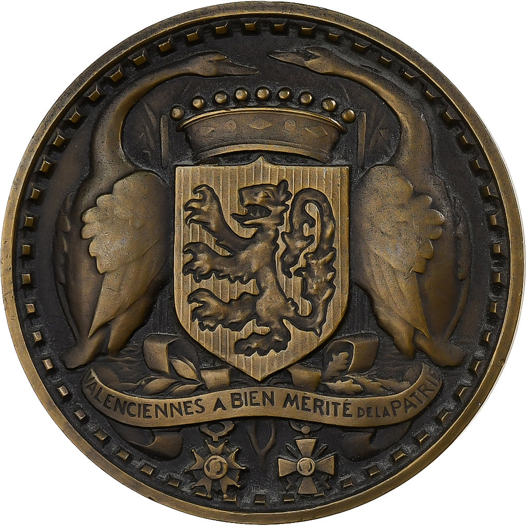 Francia, medalla, Valenciennes a bien mérité de la Patrie, Bronce, EBC