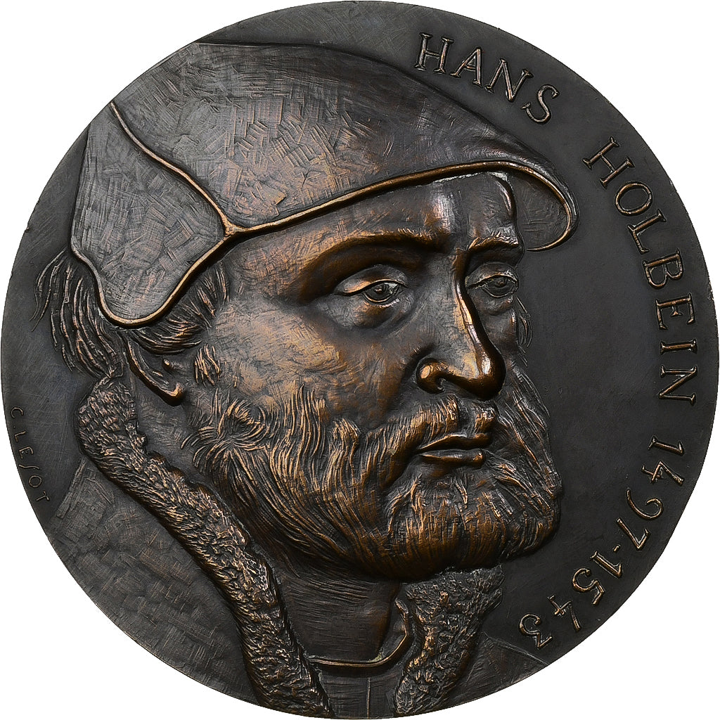 Francia, medaglia, Hans Holbein le Jeune, Bronzo, Lesot, SPL-