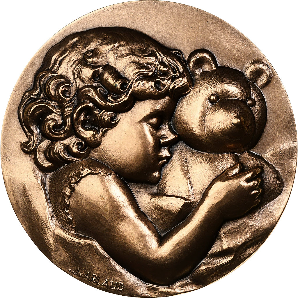 Francia, medaglia, Unicef, les enfants ont des droits, 1996, Bronzo, Arlaud