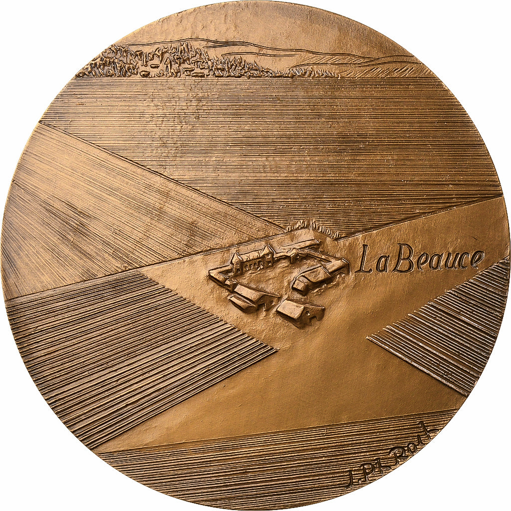 França, medalha, La Beauce, 1987, Bronze, MS(63)