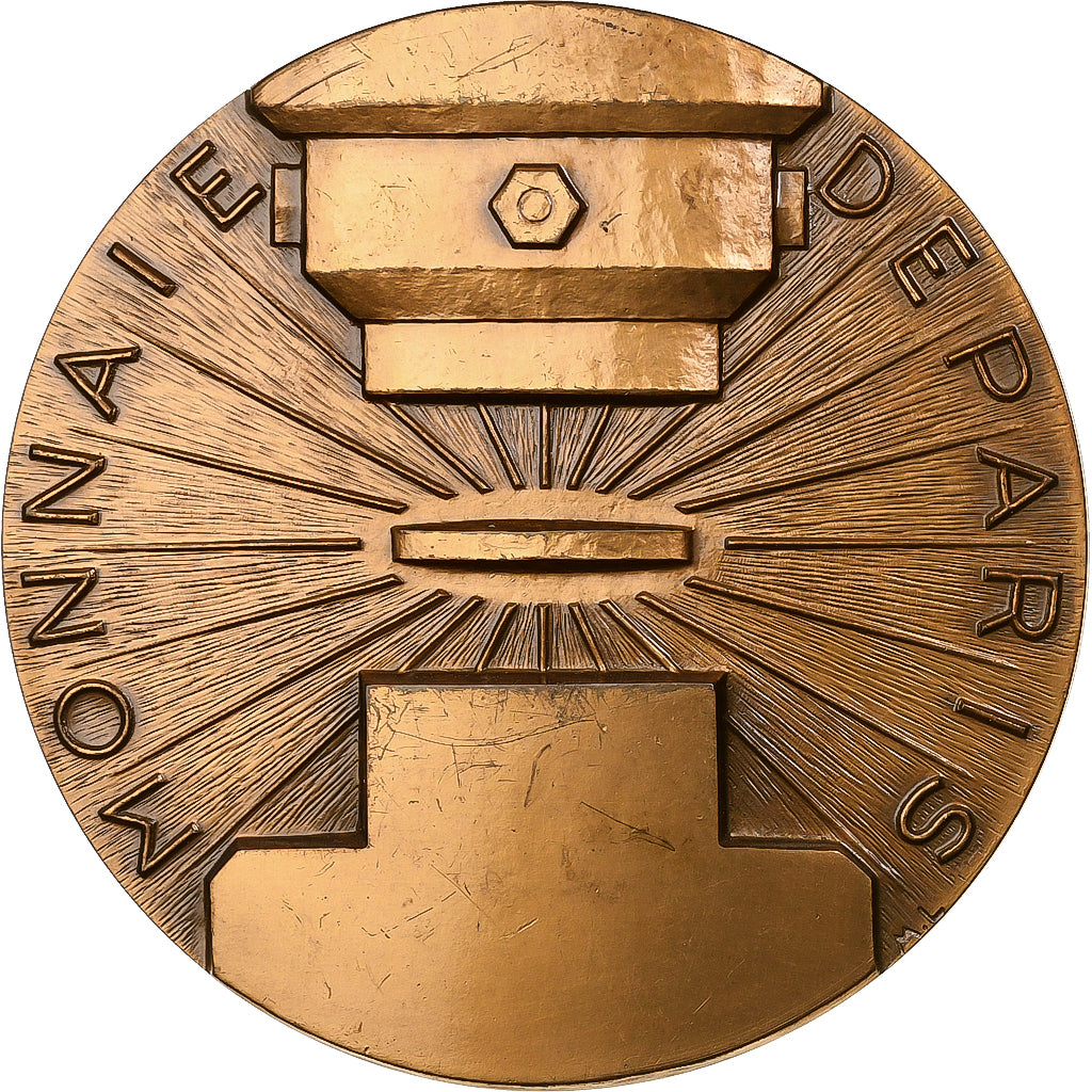 Frankreich, Medaille, Monnaie de Paris, 1980, Bronze, Leognany, VZ