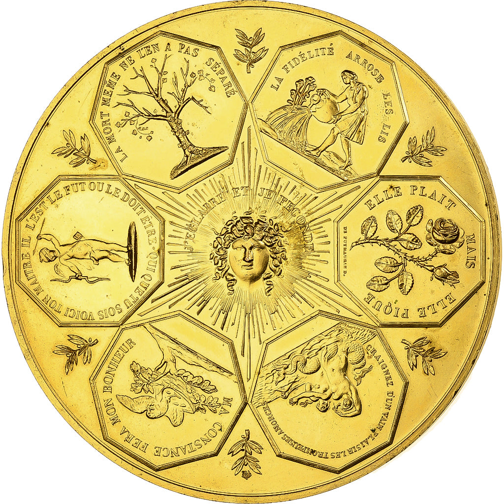 Francia, medaglia, Médaille de voeux, Bronzo, SPL-