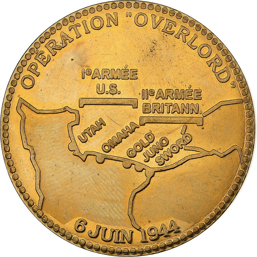 Francja, medal, 50ème Anniversaire des Débarquements, Ministère de la