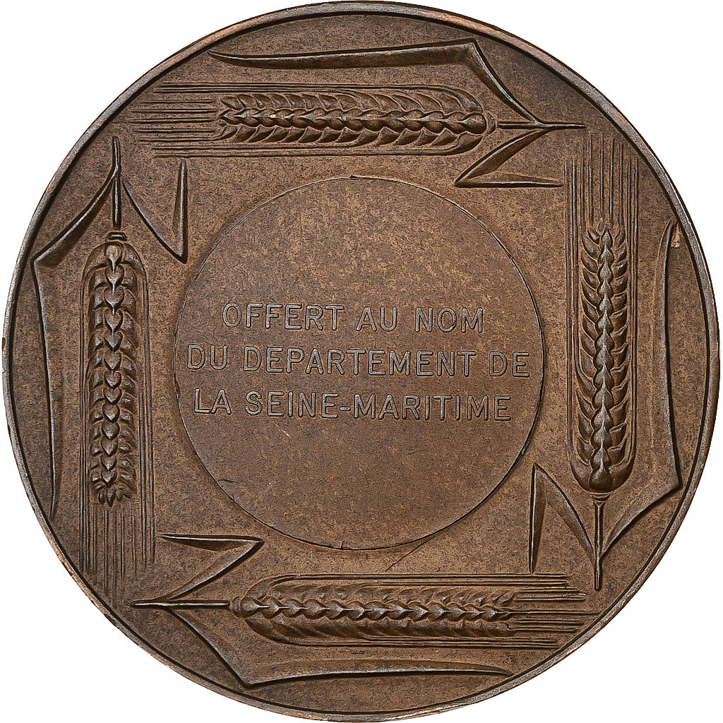 Frankrijk, Medaille, Seine Maritime, Normandie, 1968, Bronzen, Coeffin, PR+