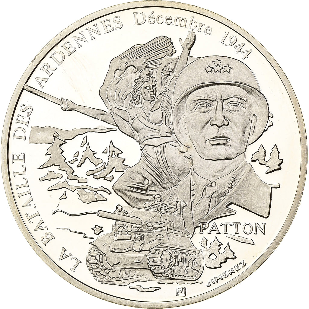 Frankrijk, Medaille, La Bataille Des Ardennes - Décembre 1944 - Patton